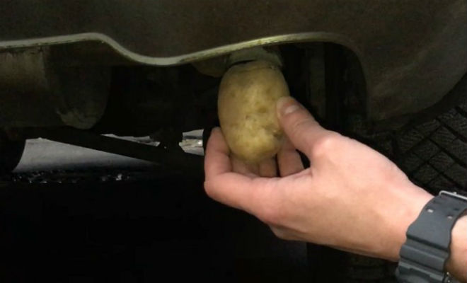 Картошка в глушителе авто: проверяем старую байку автомобиль,картошка,миф,Пространство,труба