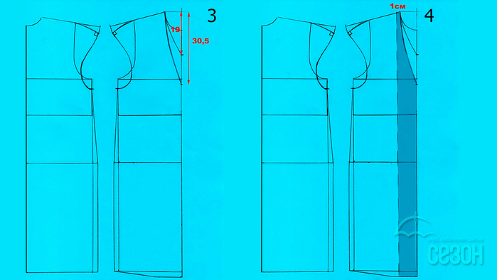 Моделирование платья со складками вокруг V-образной горловины и бантовой складкой крой и шитьё,одежда,своими руками